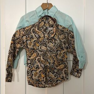NWOT - TWO Cinch Button Down Western show shirts (2T)